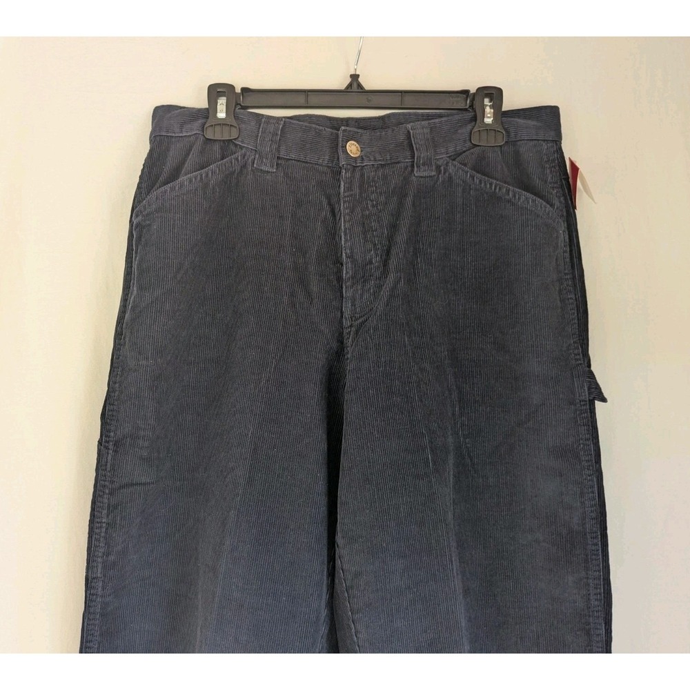 Riveted by Lee  Corduroy Pants Womens Sz 12 Medium  Blue Relaxed Cotton - Picture 6 of 11